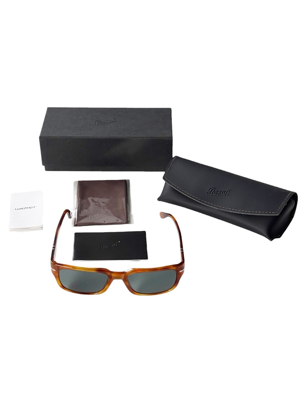 Persol Polarized Dark Blue Tint Rectangular PO3315-S Unisex Sunglasses | 55.19.1 - Picture 3 of 16